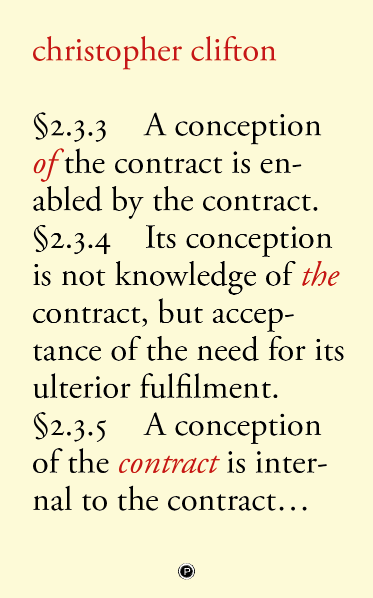 Of the Contract (punctum books, 2017)