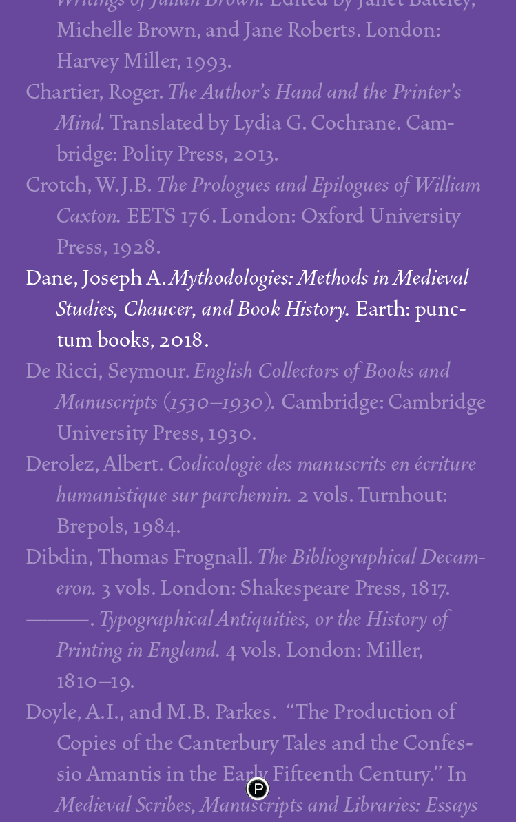 Mythodologies: Methods in Medieval Studies, Chaucer, and Book History (punctum books, 2018)