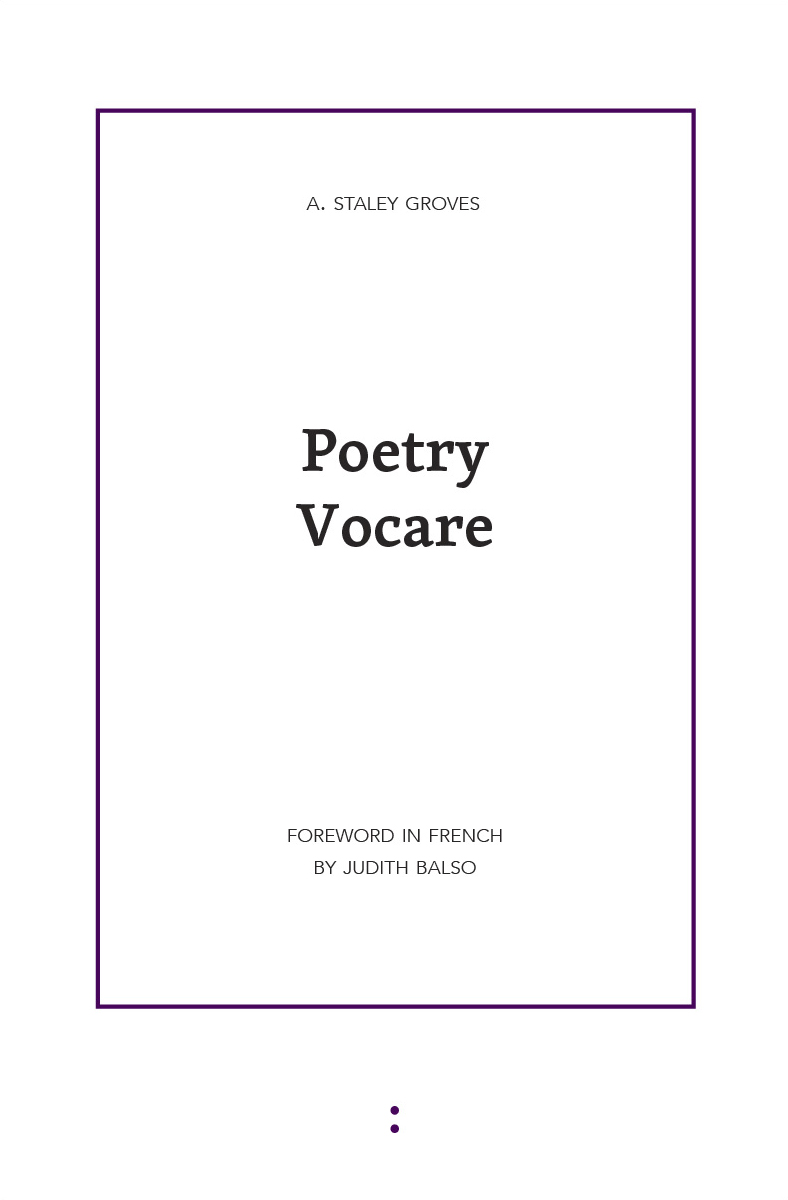 Poetry Vocare (punctum books, 2011)